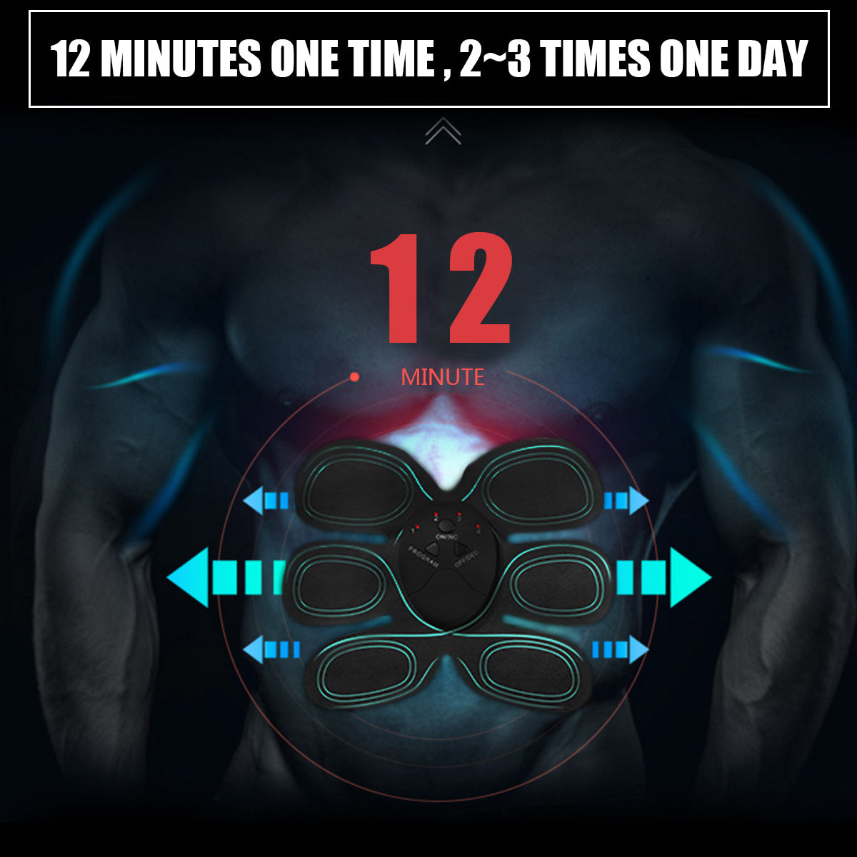 Electro stimulation Abs and Biceps Trainer