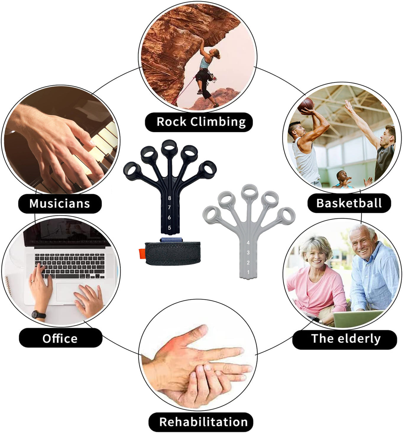 Finger Exercises Trainer Hand Grip